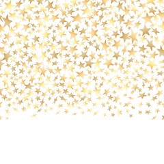 Goldener Sterne Konfetti Regen