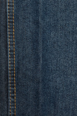 Naklejka premium Jeans Nahaufnahme mit Textur vom Stoff