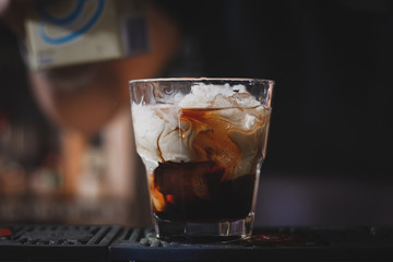 White Russian cocktail or Lebowski