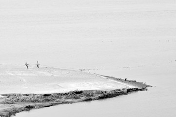 Fisher worked on the beaches of India