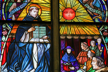 Saint Thomas Aquinas - Stained Glass - 126750521