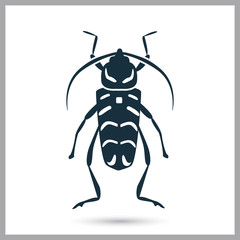 Beetle icon. Simple design for web and mobile