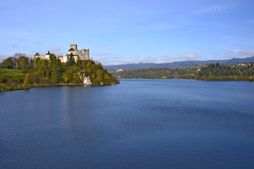 The Niedzica Castle in the Pieniny mountains in Poland