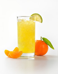 glass of mandarin juice