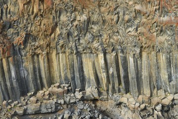 Basaltsäulen am Aldeyjarfoss