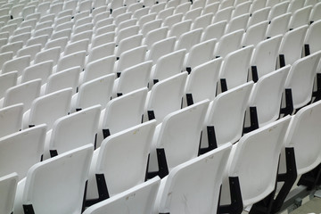 Empty audience seats