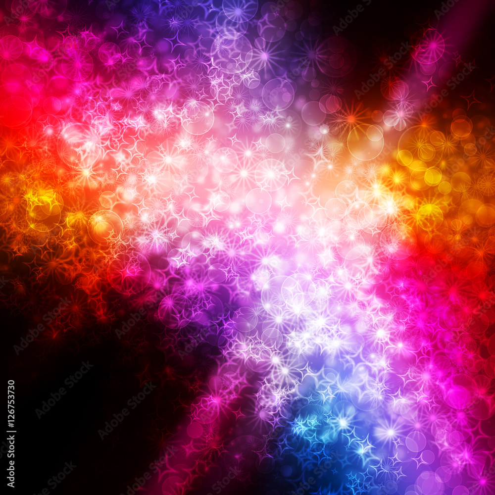 Aufkleber abstract shining background with stars and circles