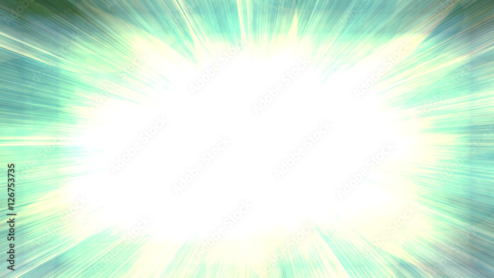 Aufkleber blurred light green pattern with flash