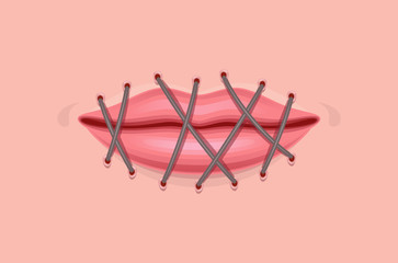 Stitch lips