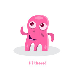 175271 greeting text with funny monster