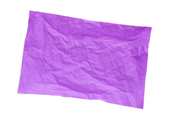 Purple crumpled paper, for backgrounds or textures.