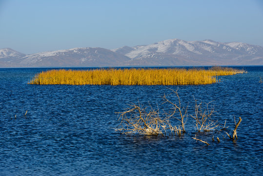 Majestic view of lake Sevan, Armenia