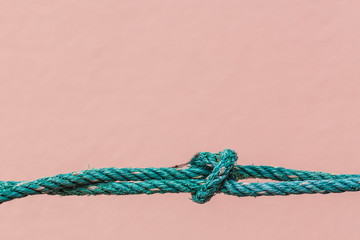 Nylon rope is about to break