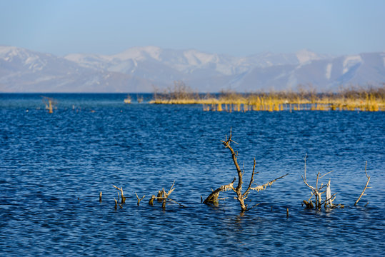 Majestic view of lake Sevan, Armenia