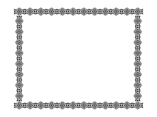 abstract artistic detailed border