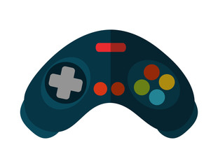 Videogame control icon. Game play leisure gaming and controller theme. Isolated design. Vector illustration