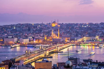 Sonnenuntergang vom Galata-Turm in Istanbul, Türkei © jon_chica