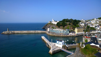 View of the seaport of Luarca, Asturias - Spain