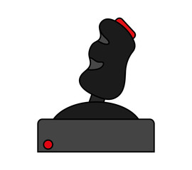 Videogame joystick icon. Game play leisure gaming and controller theme. Isolated design. Vector illustration