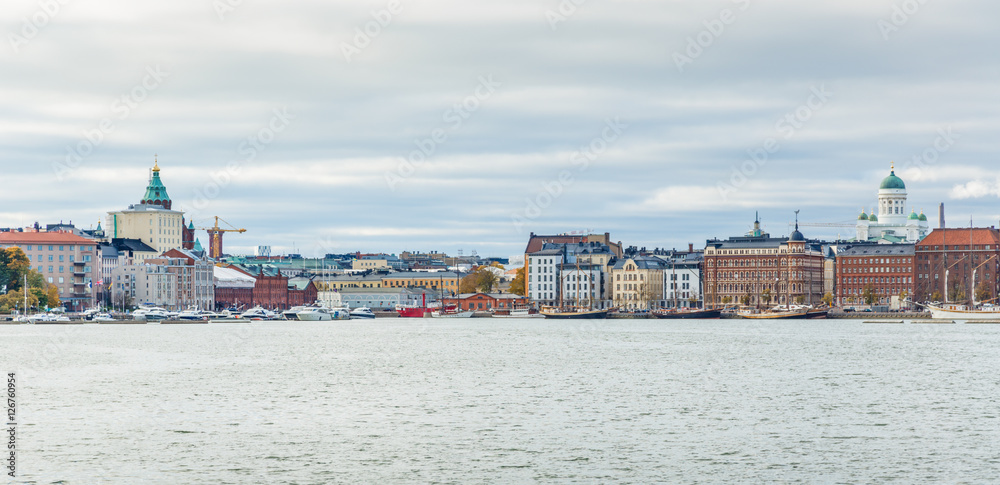 Poster helsinki city view