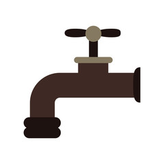 eco tap icon. Ecology renewable conservation and saving theme. Isolated design. Vector illustration