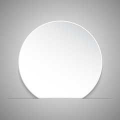 Paper Banner. Design Vector. Mockup. Circle.