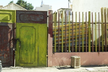 portail rouill&eacute; 