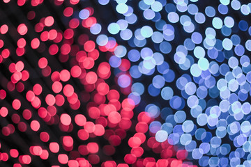 Abstract bokeh background of Christmas light