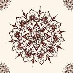 Mehendi pattern illustration