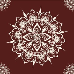 Mehendi pattern illustration