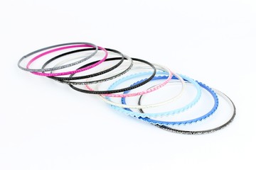 Women's bracelets, made in metal colour