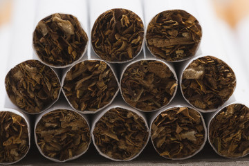 close up of cigarettes