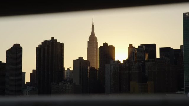 New York City Empire State Building Skyline Sunset