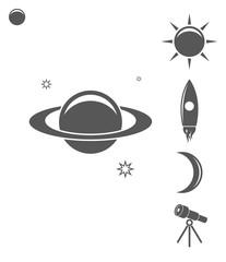 Space. Icon set
