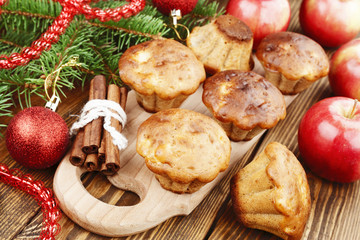 Homemade apple muffins