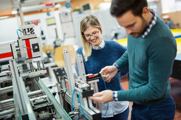 Students engineering class project