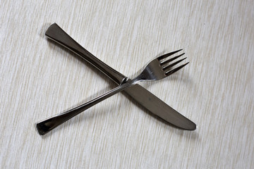Fork and knife.