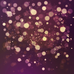 Christmas abstract background with bokeh light