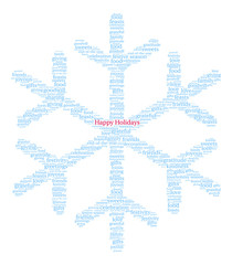Fototapeta premium Happy Holidays Word Cloud