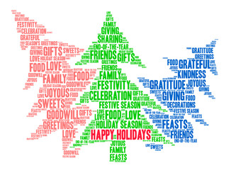 Happy Holidays Word Cloud