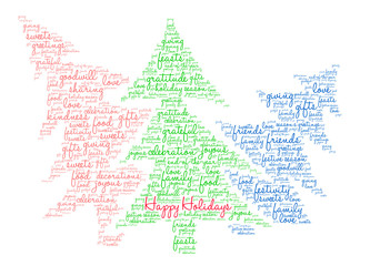 Happy Holidays Word Cloud