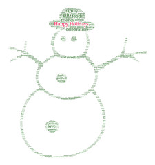 Happy Holidays Word Cloud