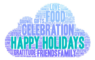 Happy Holidays Word Cloud