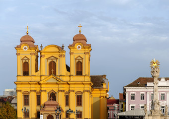 Obraz premium TIMISOARA, ROMANIA - 15 OCTOBER 2016: Romanian orthodox cathedral in Timisoara