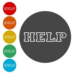 Help icons set