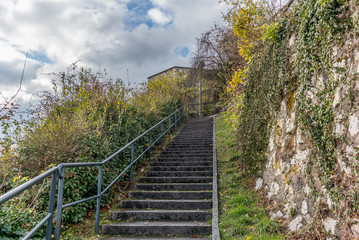 Fototapeta na wymiar Ruin of the Stein castle of Baden in Switzerland - 5