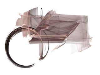 Abstract fractal with a chaotic pattern