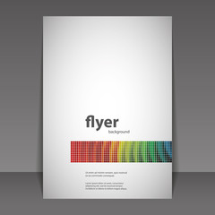 Abstract Modern Style Flyer or Book Cover Creative Design - Colorful Mosaic Pattern