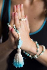 Yoga Namaste with Mala Beads