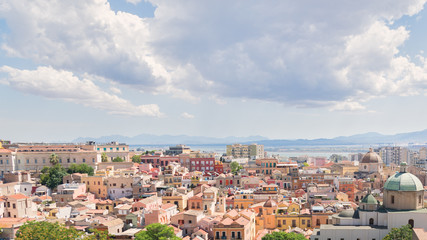 View of Cagliari, Sardinia, Italy.